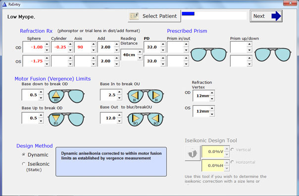 Input Rx and motor fusion limits Input Rx and motor fusion limits